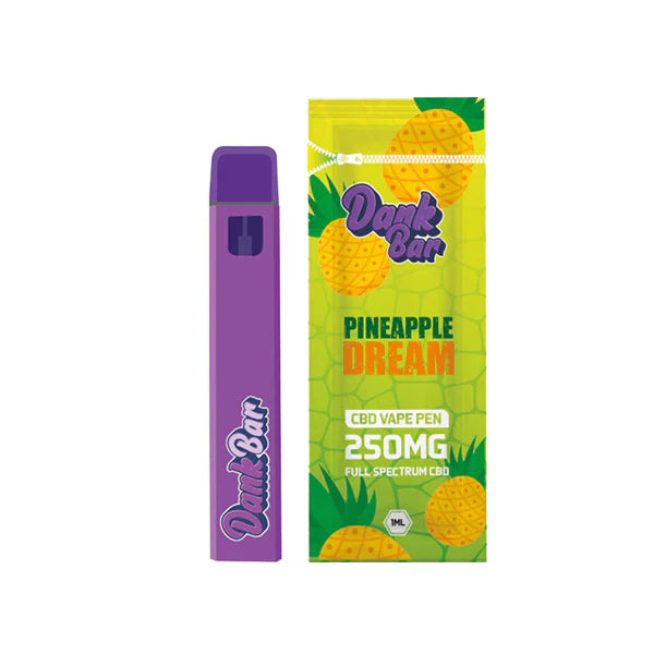 Purple Dank Dank Bar Pro Edition: 350mg Full Spectrum CBD Disposable Vape – 12 Flavors (BUY 1, GET 1 FREE)