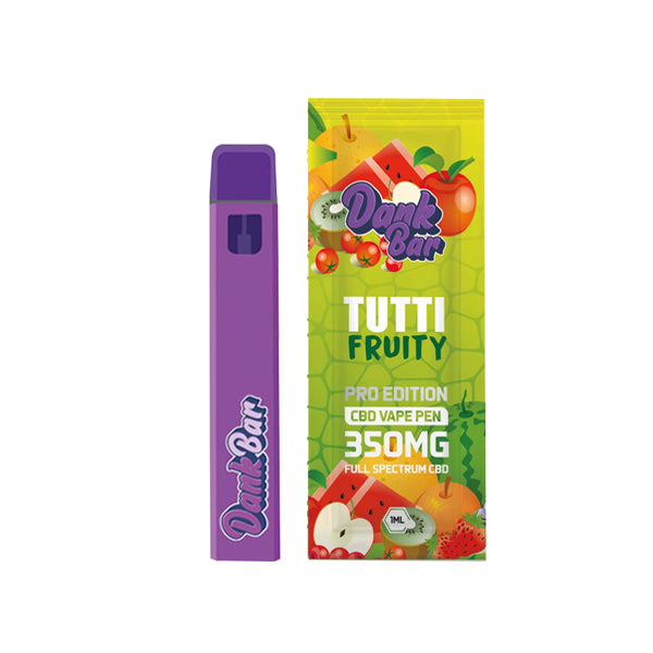 Purple Dank Dank Bar Pro Edition: 350mg Full Spectrum CBD Disposable Vape – 12 Flavors (BUY 1, GET 1 FREE)